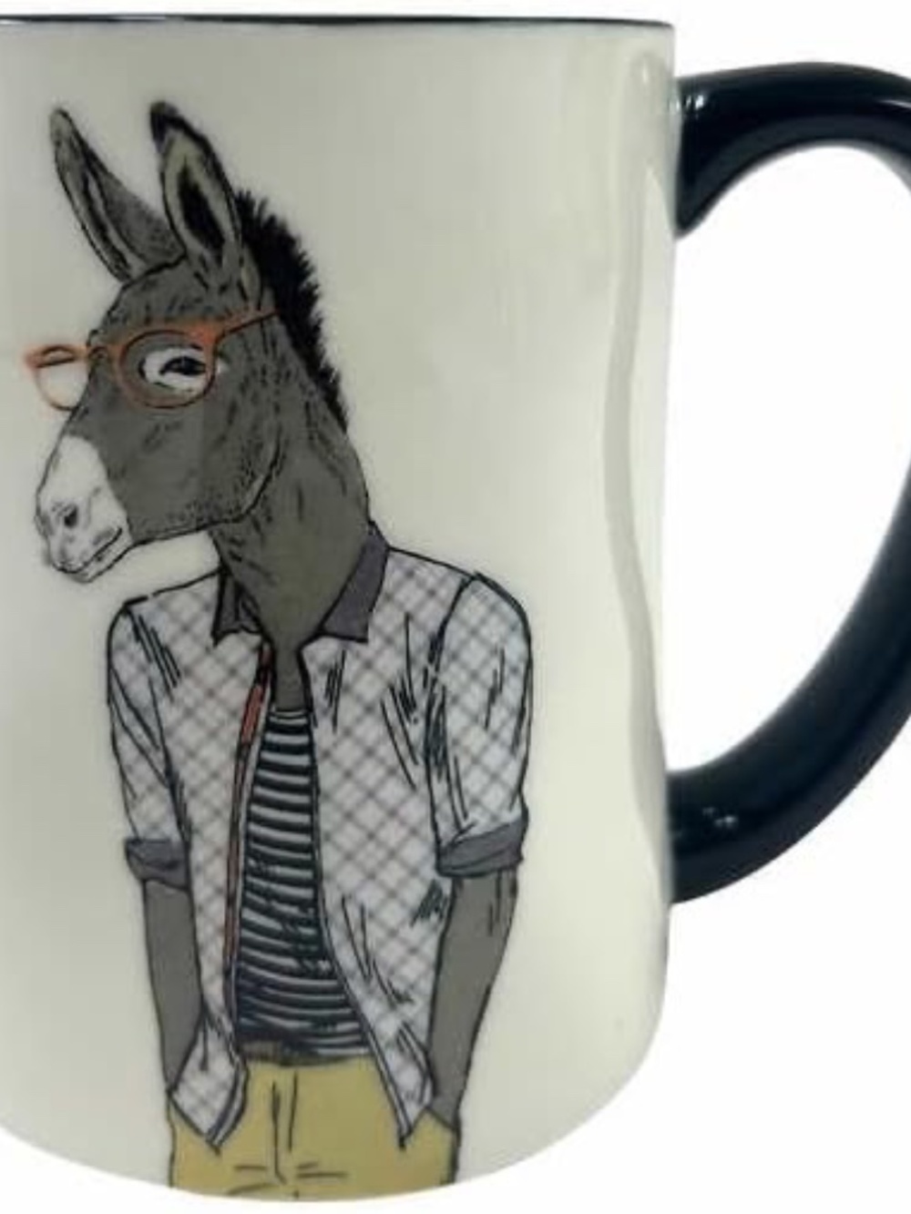 NIB Hipster Animal Mug Set of Six Animal Character Signature Housewares - Picture 6 of 8
